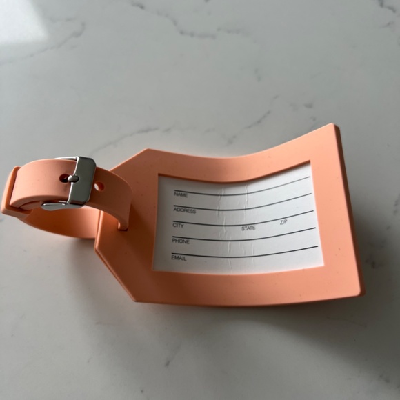 J Crew NEW Rose Gold Size Small Belt  + Pink Luggage Tag - Picture 3 of 8